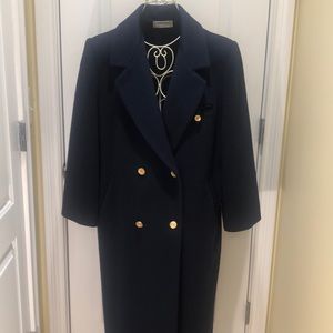 Forecaster of Boston Winter Wool Navy Double Breasted Coat SIZE 11/12 Petite